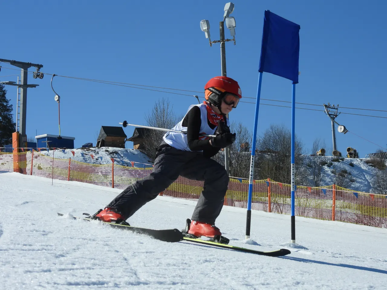 Slalom narciarski na obozie zimowym Sport21
